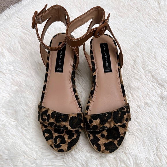 NWOT Steven by Steve Madden Kippie Espadrille Wedge Sandals - Picture 2 of 4